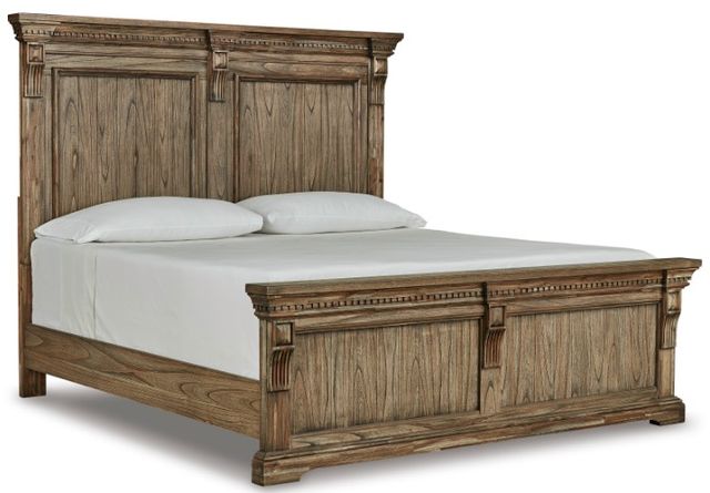 Signature Design by Ashley® Markenburg 3-Piece Brown Queen Panel Bed Set-1