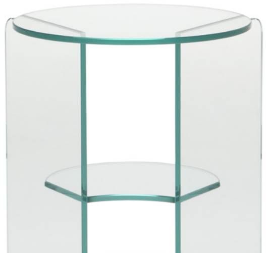 Natuzzi Editions Pepe Clear Round Corner Table-1