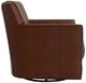 Bassett® Furniture Customizable New American Living Leather Thin Track Arm Swivel Chair-2