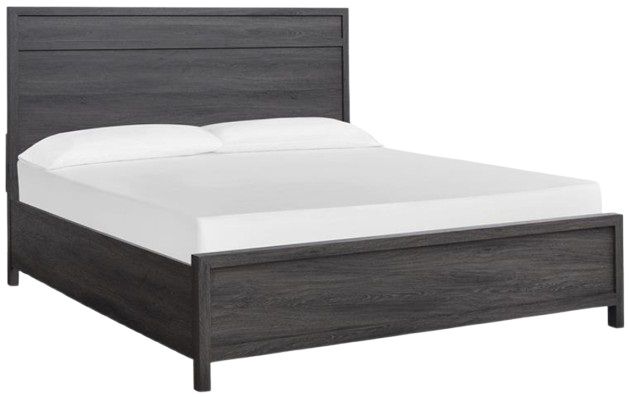 Magnussen Home® Merrifield Merino Pearl/Raisin Black King Panel Bed-0