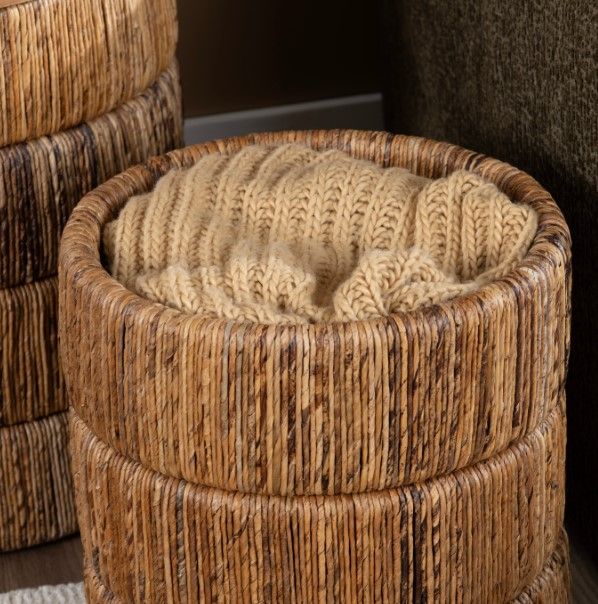 Crestview Collection Choco 2-Piece Brown Storage Nesting Table Set-3