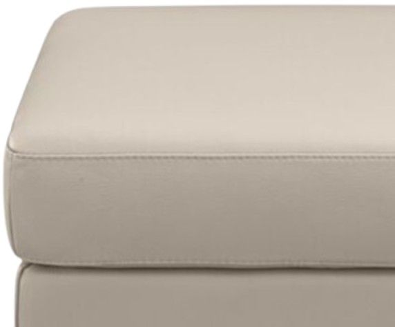Leather Italia™ Savino Millbrook Taupe Ottoman-1