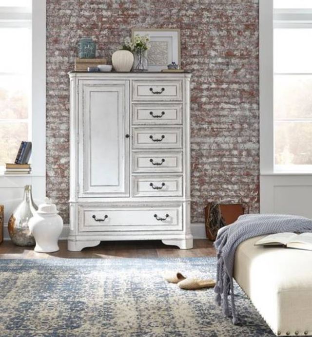 Liberty Furniture Magnolia Manor Antique White Master Chest-1