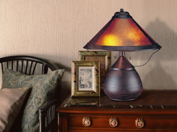 Cal® Lighting & Accessories Rust Table Lamp-1