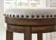 Signature Design by Ashley® Valebeck Brown Upholstered Swivel Bar Stool-4
