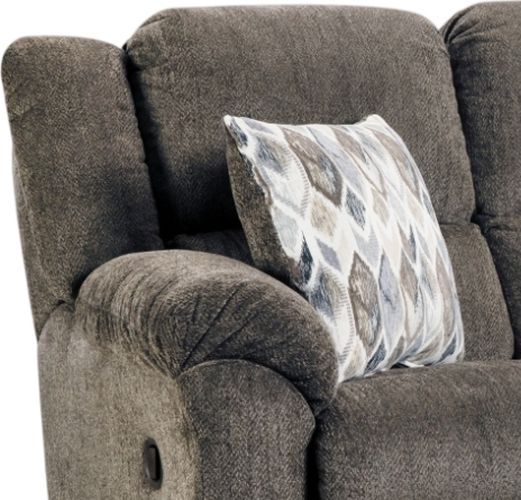 HomeStretch Newport Clove Double Manual Reclining Sofa-1