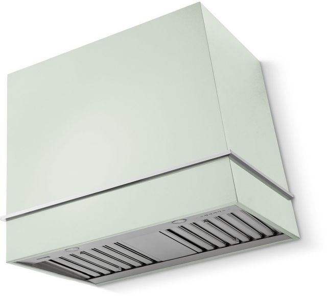 La Cornue Cornufé Loge 36" Tapestry Wall Mounted Range Hood with Polished Chrome Trim-0