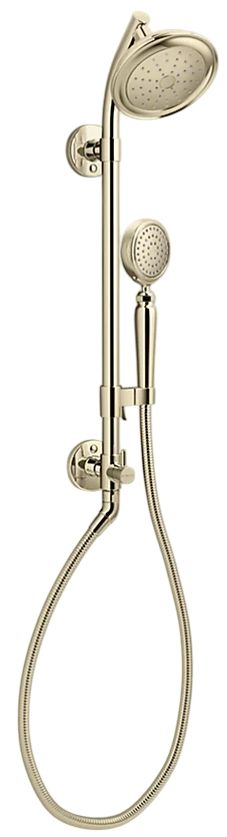 KOHLER® Artifacts® HydroRail®-S Vibrant French Gold 1.75 GPM Shower Column Kit-0