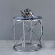 ACME Furniture Lyda Blue End Table with Chrome Base-1