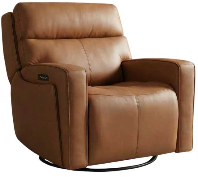 Liberty Furniture Chase Oslo Antelope Swivel Glider Triple Power Zero Gravity Recliner-0