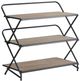 A & B Home Black/Brown 3 Layer Shelves-0