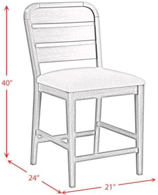 Elements International Glinda Brown Counter Stool-2