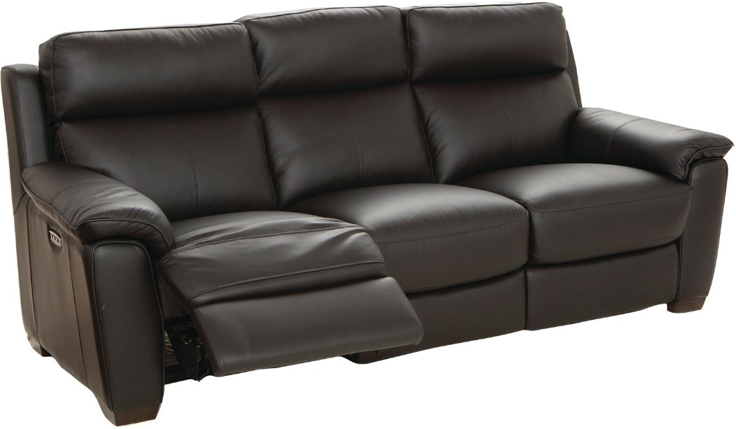 HTL International Black Power Reclining Sofa | Darvin Furniture