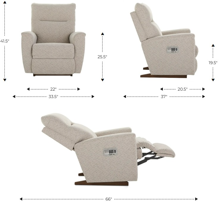 La-Z-Boy® Norton Stone Power Rocking Recliner with Headrest