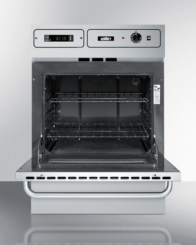 Summit® 24" Stainless Steel Gas Built In Single Oven-1