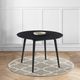 Armen Living Arcadia Black 48" Round Dining Table-4