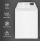 Whirlpool® 4 Cu. Ft. White Agitator Top Load Washer with Quick Wash-1