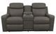 La-Z-Boy® Emmons Pewter Leather Power Reclining Loveseat with Console and Headrest-1