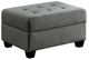 Mazin Furniture Dunstan Dark Gray Storage Ottoman-0