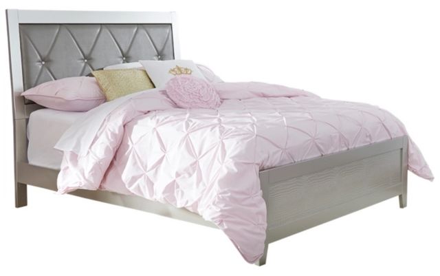 Signature Design by Ashley® Olivet 4-Piece Silver Full Panel Bed Set-1