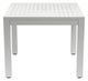 Sunset West Naples Satin White Metal Square Outdoor Dining Table-3