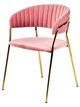 VIG Furniture Modrest Brandy 2-Piece Gold/Pink Dining Chair Set-2