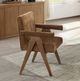 ACME Furniture Zoey 2-Piece Chocolate/Oak Arm Chair Set-1