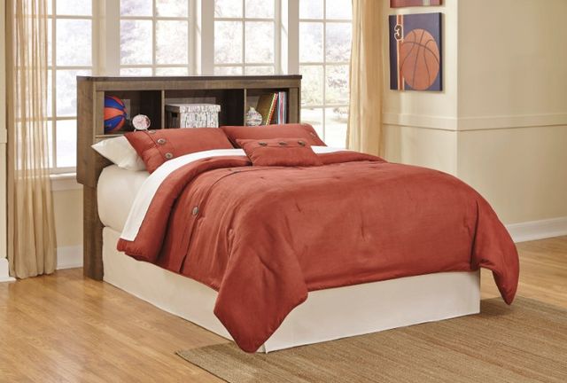 Signature Design by Ashley® Trinell Rustic Brown Twin Bookcase Headboard-1