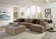 Jackson Furniture Carlsbad 3-Piece Carob Double Chaise Sectional-1