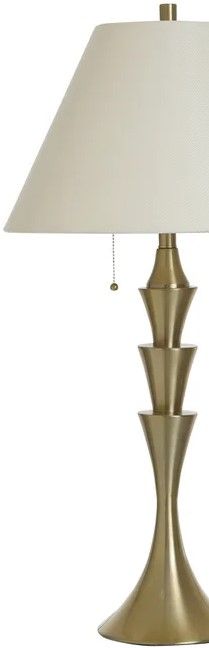 StyleCraft Norman Wyatt Home Lydia Antique Brass Steel Table Lamp-1