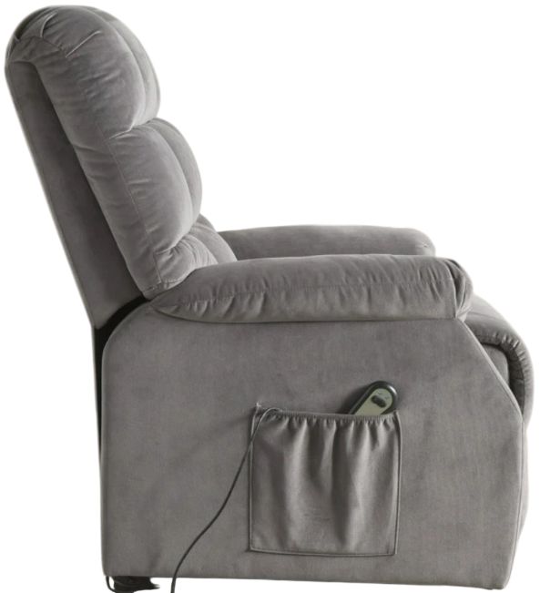 ACME Furniture Ipompea Gray Power Recliner with Power Lift and Massage-4