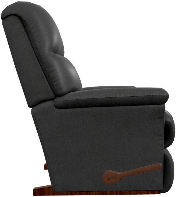 La-Z-Boy® Reed Licorice Leather Manual Rocking Recliner-3