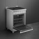 Smeg Professional 24" Stainless Steel Pro Style Gas Range-3