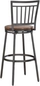 American Woodcrafters Filmore Golden Oak/Slate Gray 25" Barstool-3