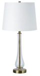 Renwil® Nabi 2-Piece Antique Brass/Clear Glass Table Lamp Set-1