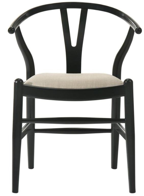 Coaster® Dinah Black Wishbone Dining Side Chair -1