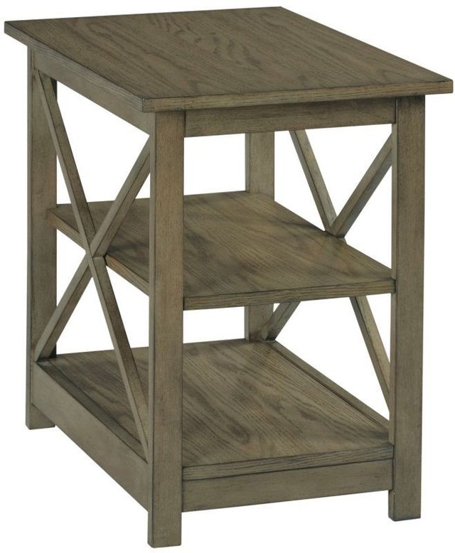 Hammary® Chairsides Mid Tone Brown Chairside Table Dewey