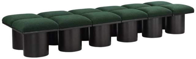 Meridian Furniture Pavilion 12-Piece Green/Black 108" Modular Bench Set-0