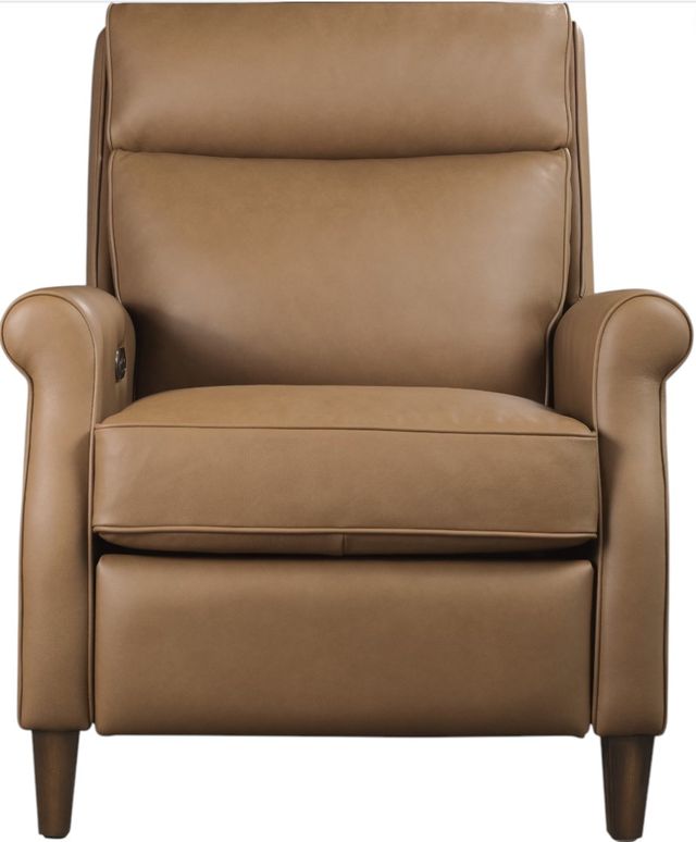 Hooker® Furniture Randall Billows Caramel Power Recliner with Pop-Up Headrest-2