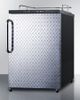 Summit® 5.6 Cu. Ft. Diamond Plate Beer Cooler/Kegerator-1