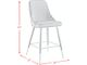 Elements International Ben Broadway Blush Bar Stool-2