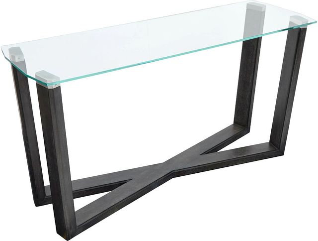 Magnussen Home® Wexler Black Truffle Rectangular Sofa Table-3