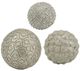 A & B Home Nahara 3-Piece Silver Ball Set-0