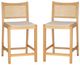 Powell® Beaux 2-Piece Natural Cane Counter Stool-0