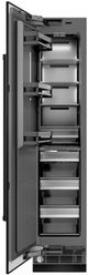 ZLINE 18 in. 8.6 Cu. Ft. Left Hinge Column Freezer in Black Stainless Steel with Graphite Gray Interior-1
