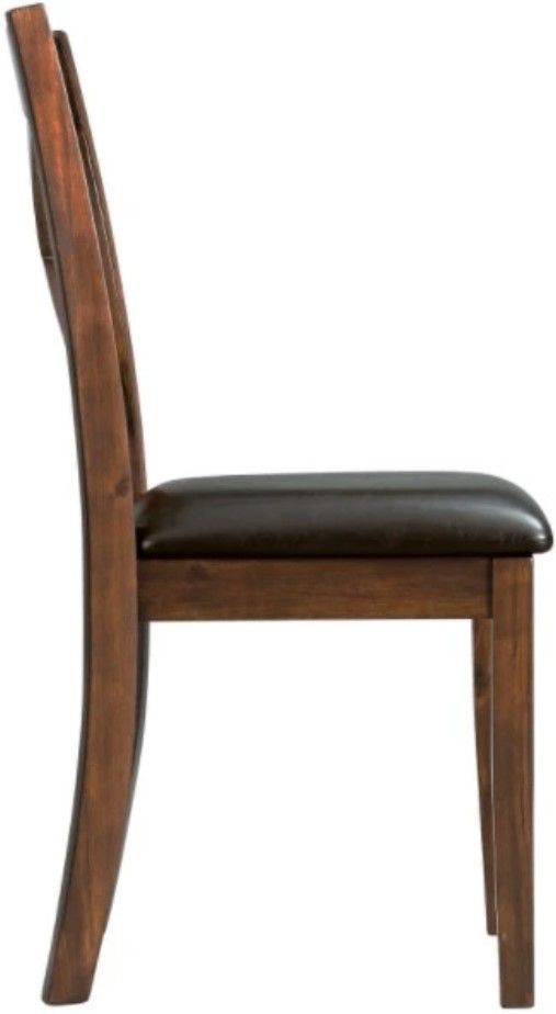 Elements International Alex Espresso Dining Side Chair-2