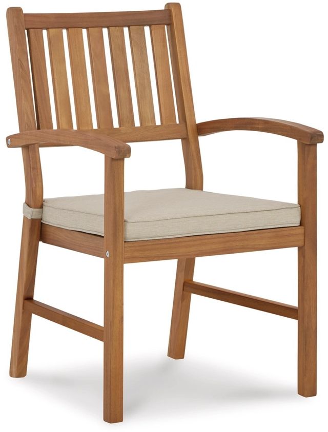Signature Design by Ashley® Janiyah Set of 2 Light Brown Arm Chair-1