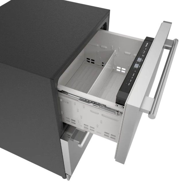 Thermador® Freedom® 24'' 4.3 Cu. Ft. Stainless Steel Under Counter Combo Drawer Refrigerator/Freezer-2