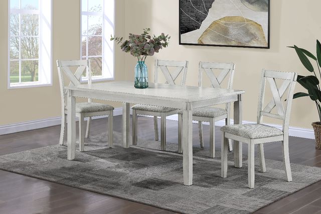 Crown Mark Clara 5-Piece Driftwood Dining Room Set-1