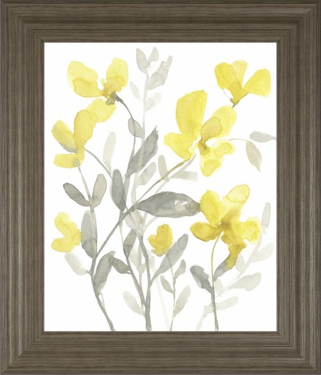 Classy Living Jennifer Goldberger Yellow and Gray Garden II Wall  Art-0